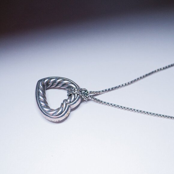 David Yurman Cable Heart Necklace - Picture 1 of 8